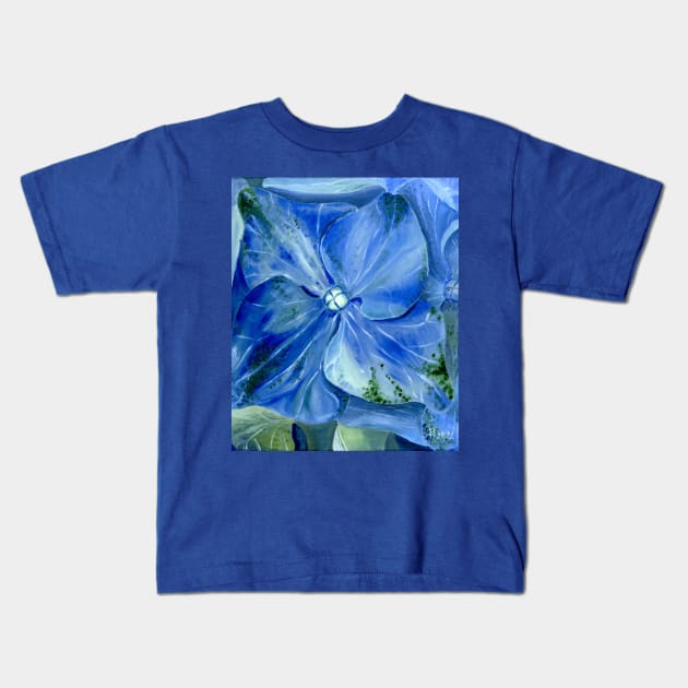 Hydrangea Kids T-Shirt by feafox92